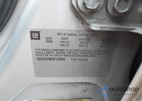 2009 Saturn Aura Xr from USA, damaged, VIN 1G8ZV57B39F120960